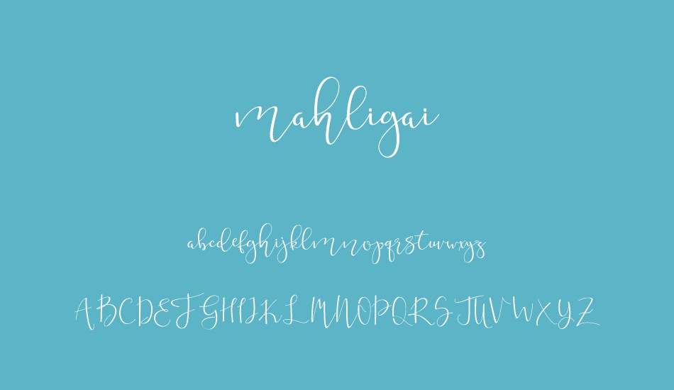 mahligai font