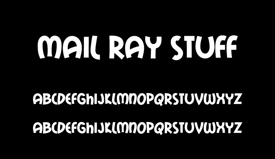 Mail Ray Stuff font