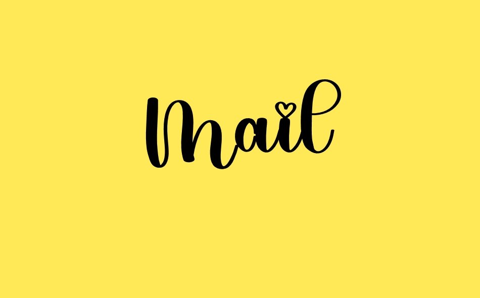 Mail font big