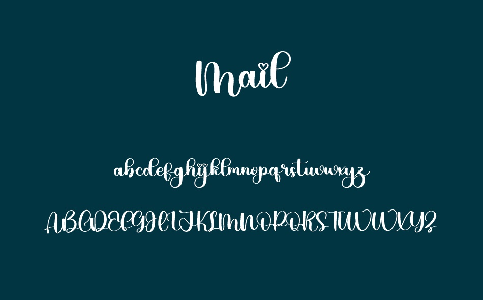 Mail font