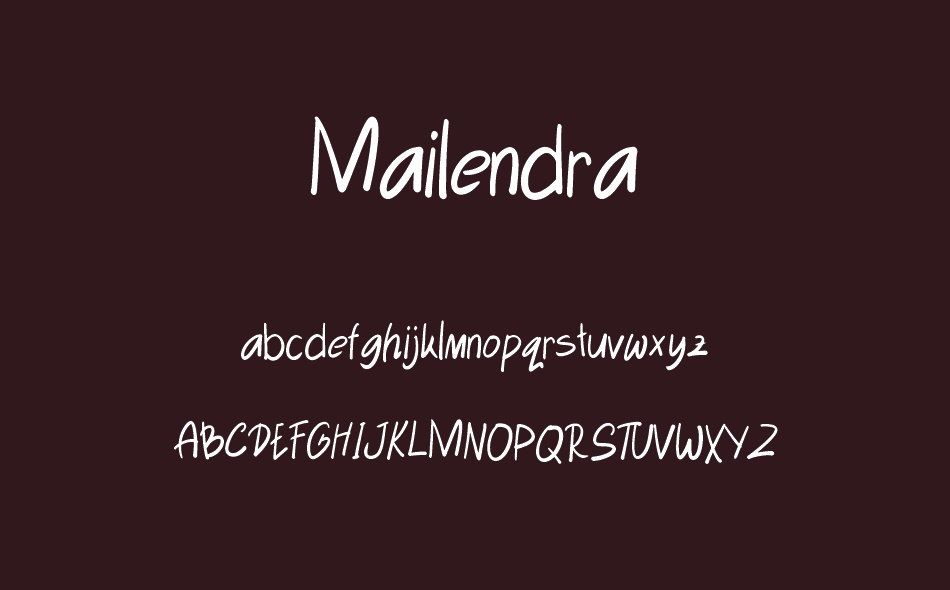 Mailendra font