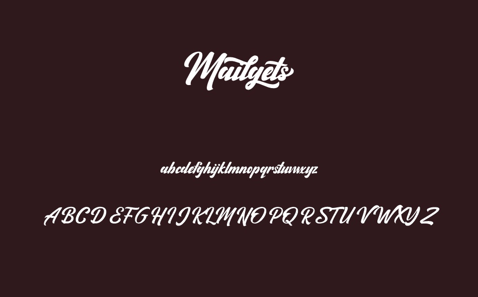 Mailgets font