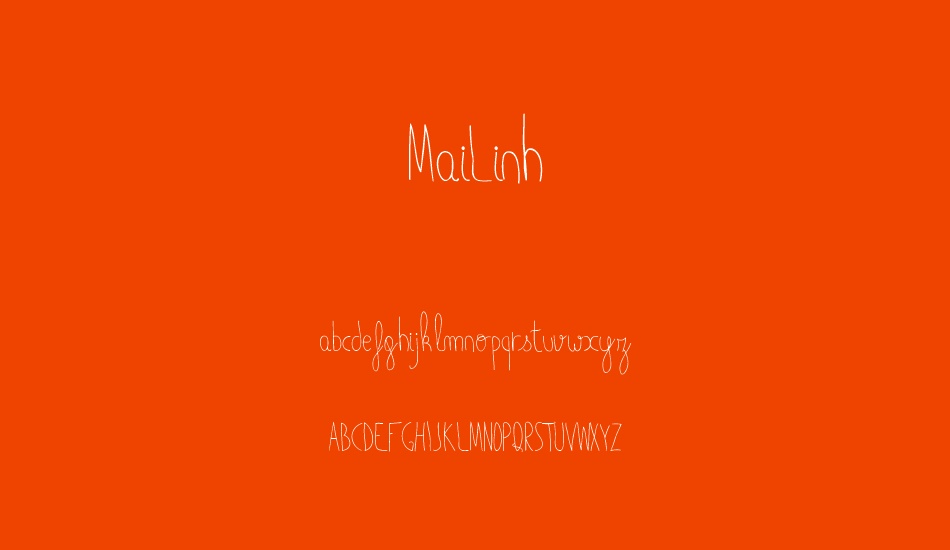 MaiLinh font