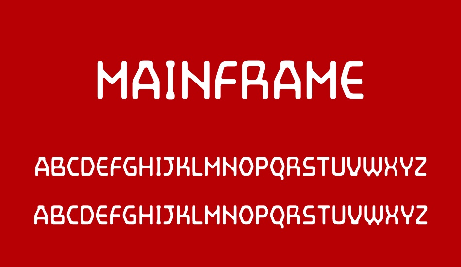 Mainframe font
