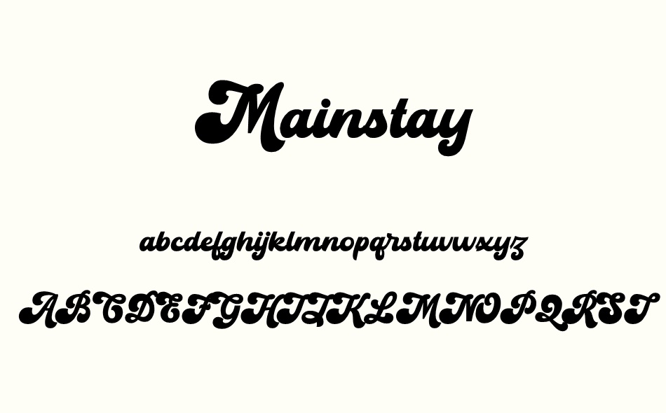 Mainstay font