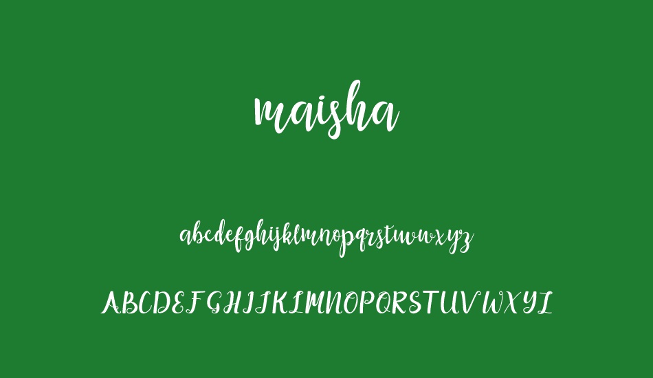 maisha font