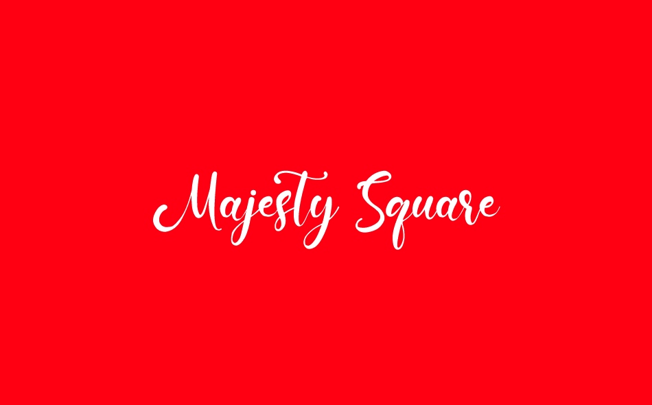 Majesty Square font big