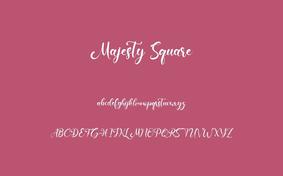 Majesty Square font