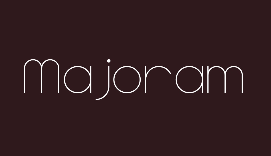 Majoram font big