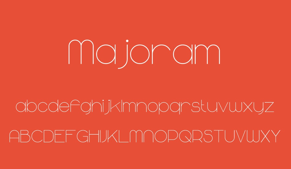 Majoram font