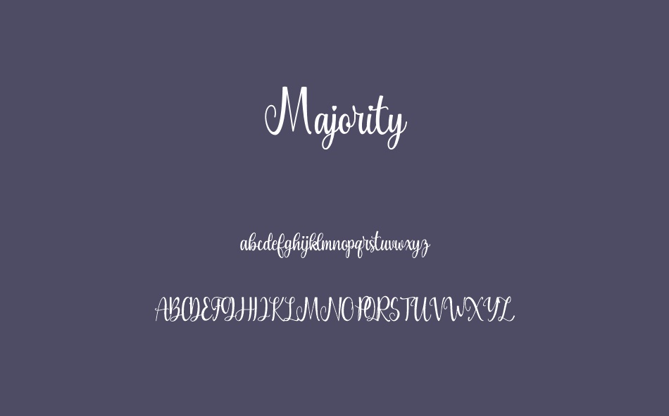 Majority font