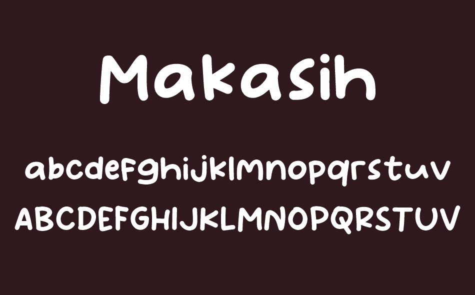 Makasih font