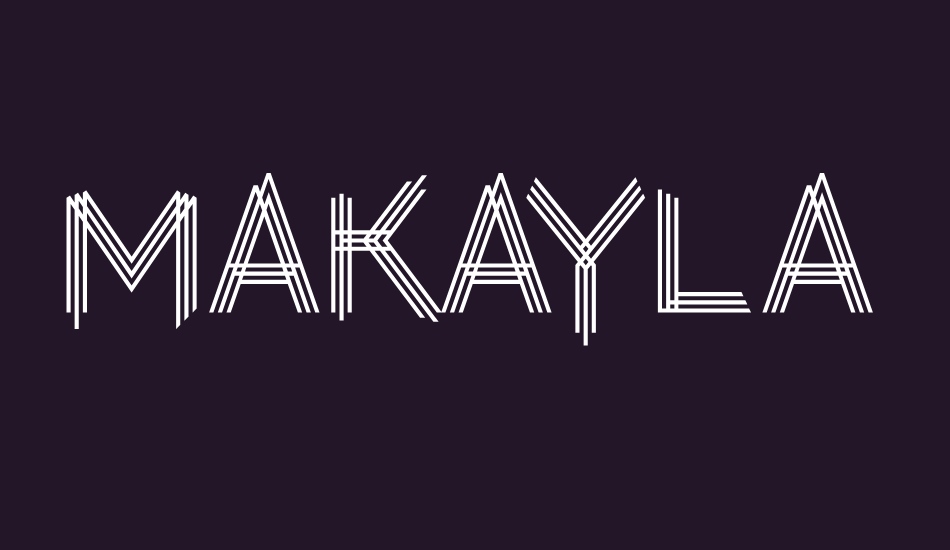 makayla font big