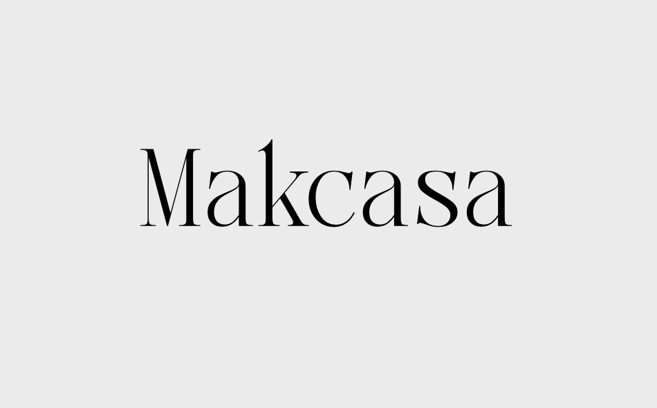 Makcasa font big