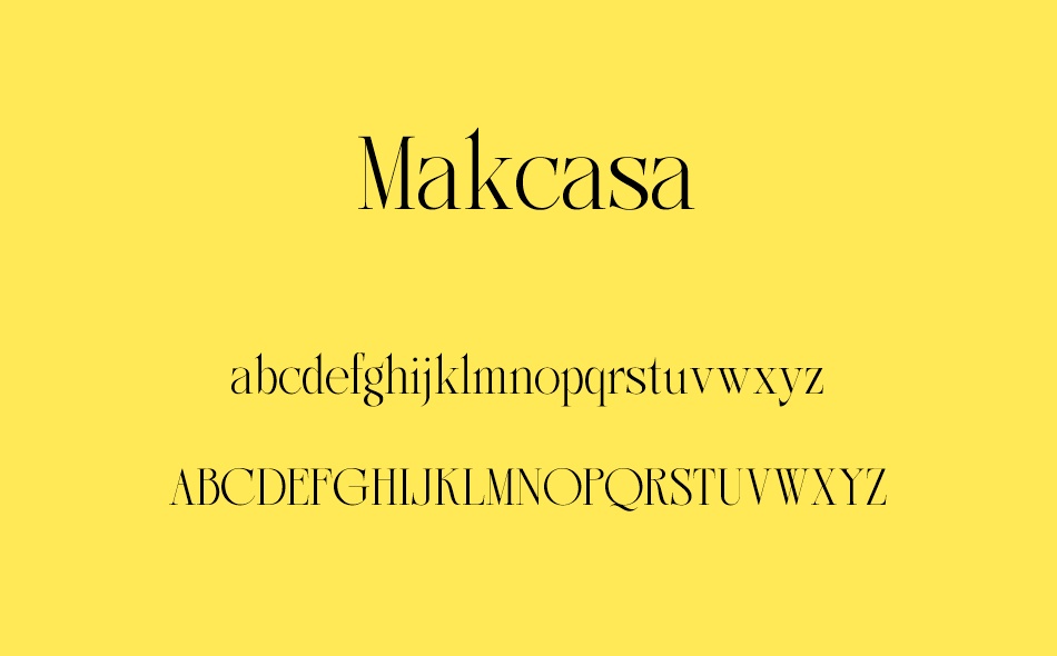 Makcasa font