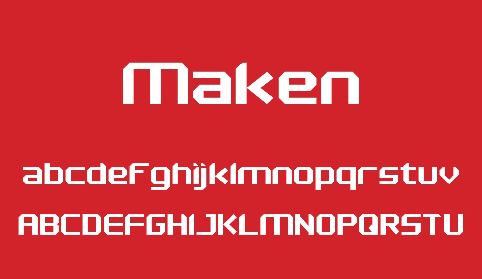 Maken font