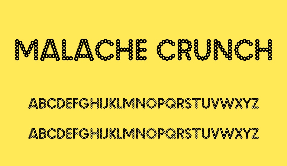 Malache Crunch font