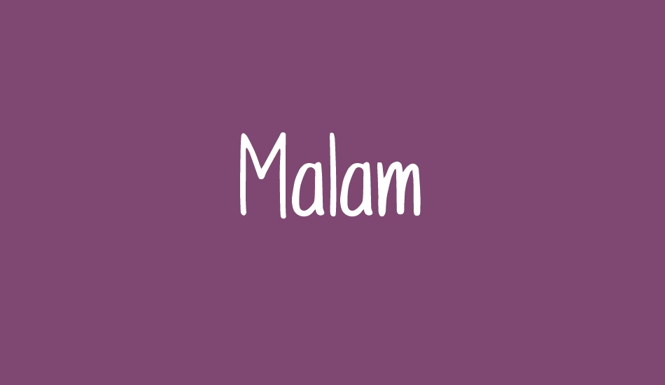 Malam font big