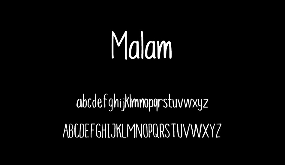 Malam font