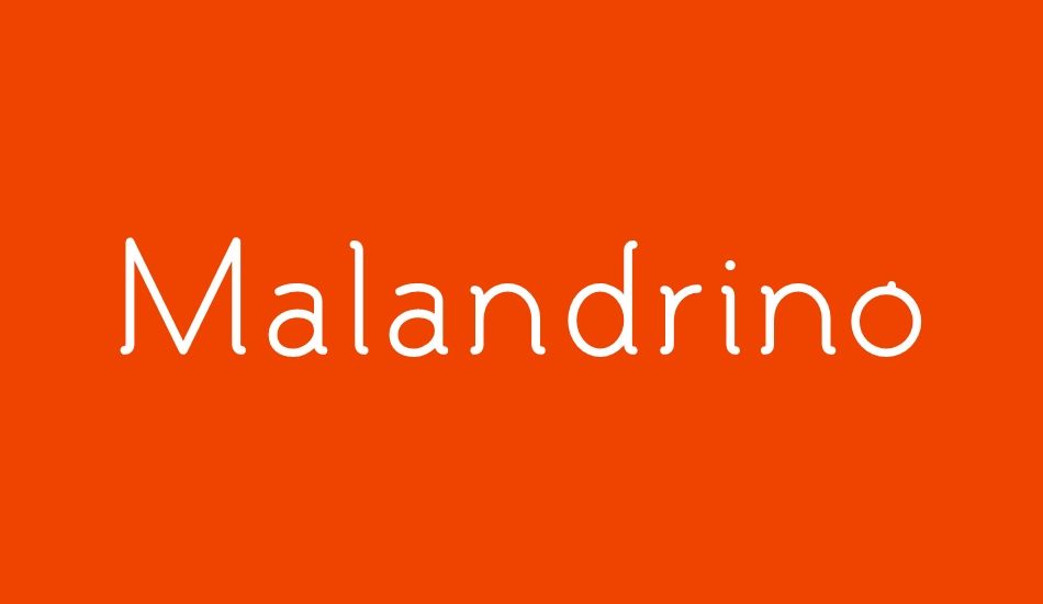 Malandrino font big