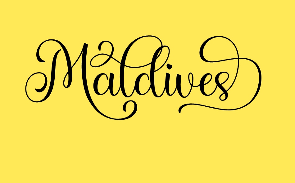 Maldives font big