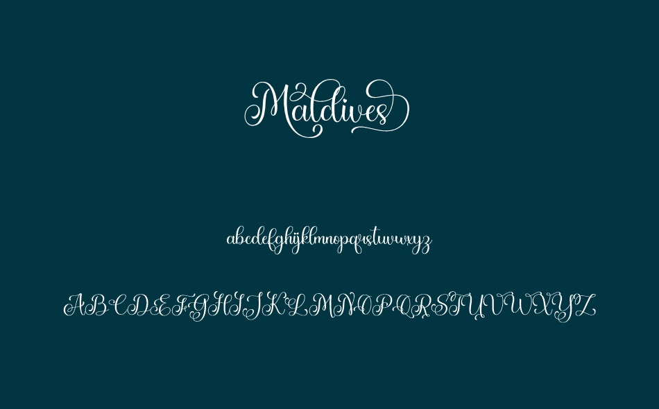 Maldives font