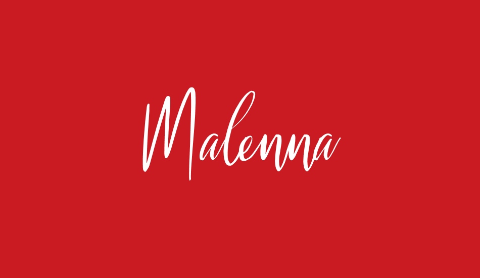 Malenna font big