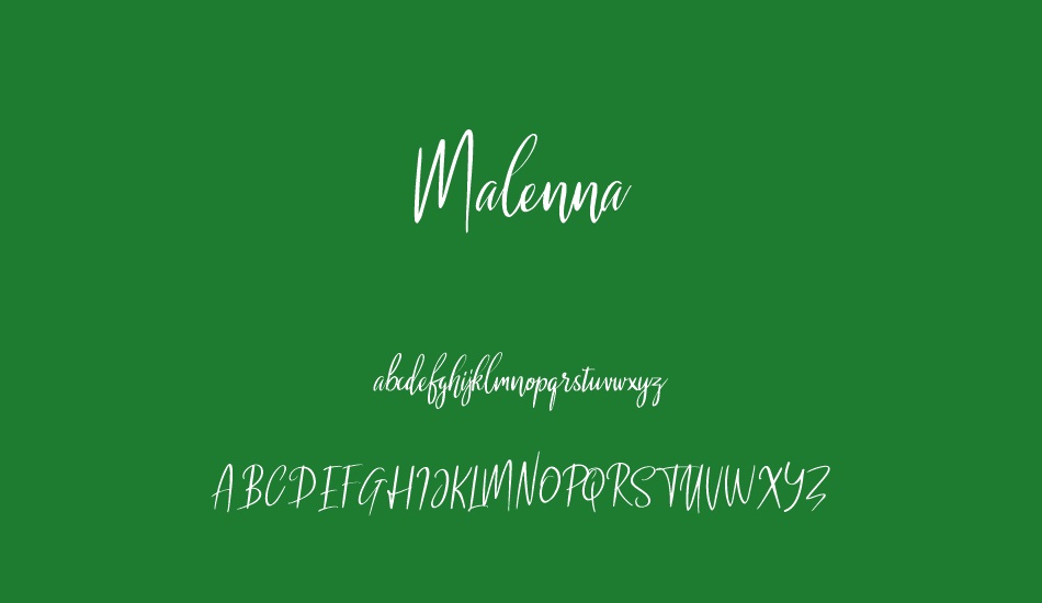 Malenna font