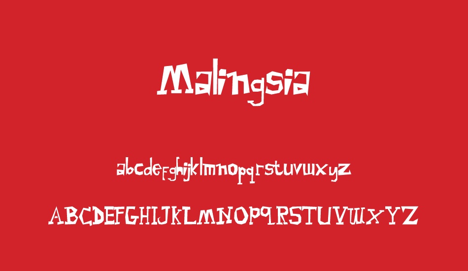 Malingsia font