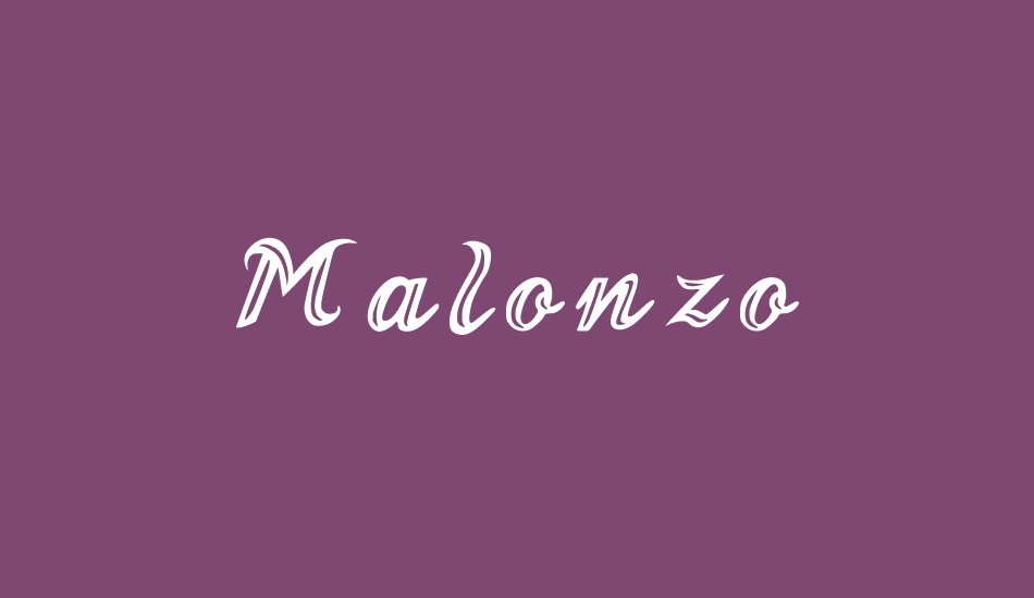 Malonzo font big