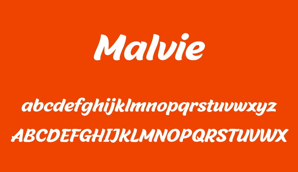 Malvie font