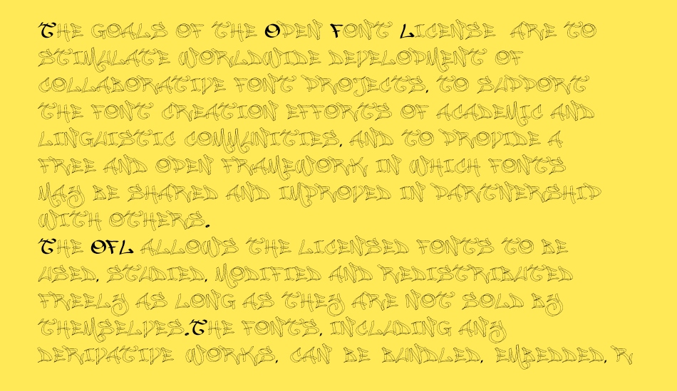 MALICE font 1