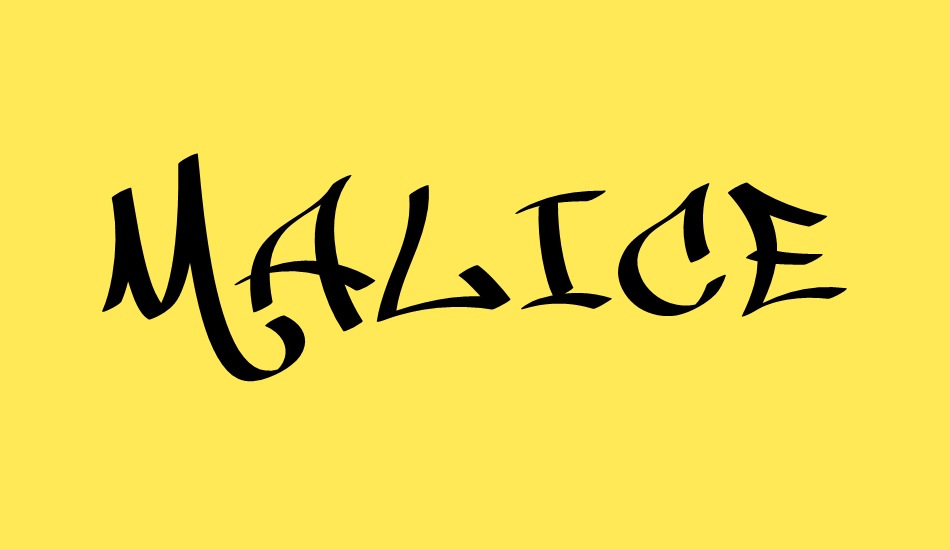 MALICE font big