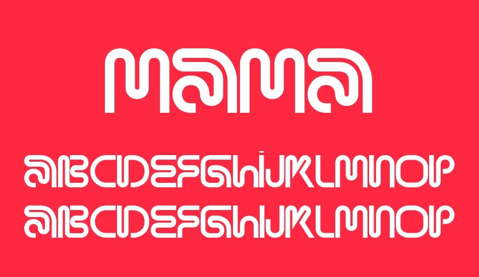 Mama font