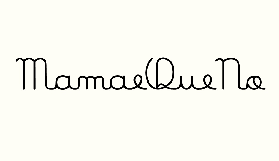 MamaeQueNosFaz font big