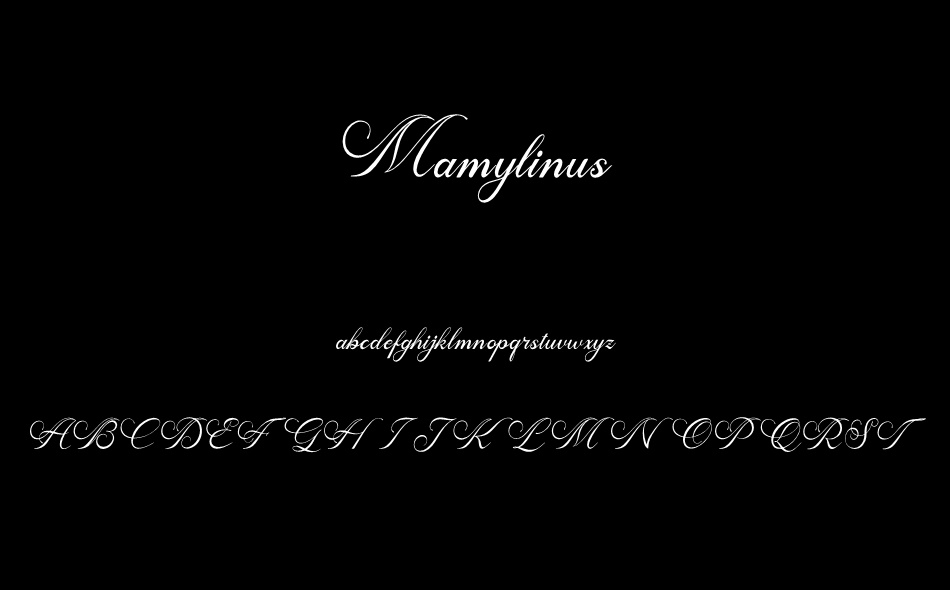 Mamylinus font