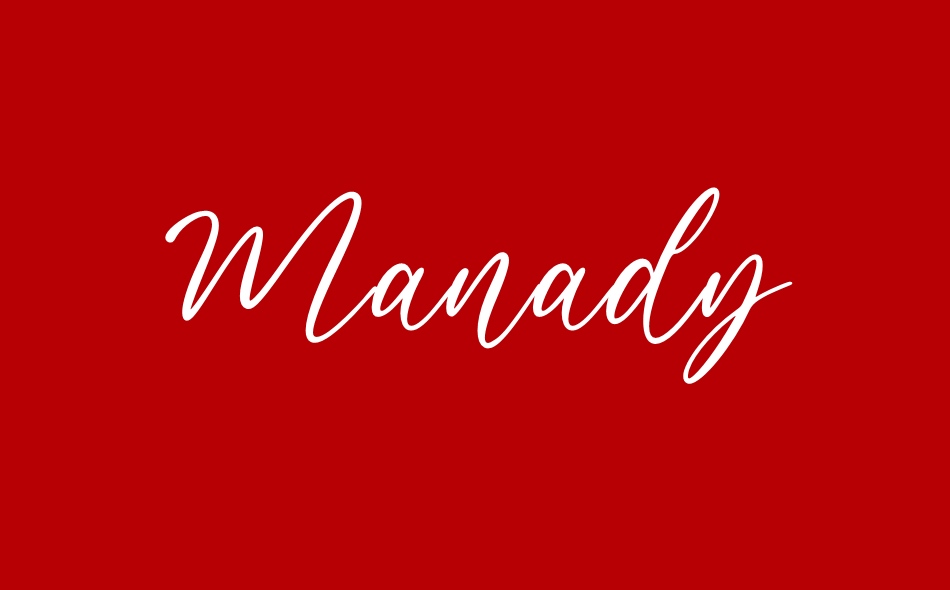 Manady font big