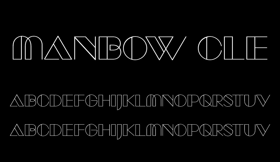 Manbow Clear font