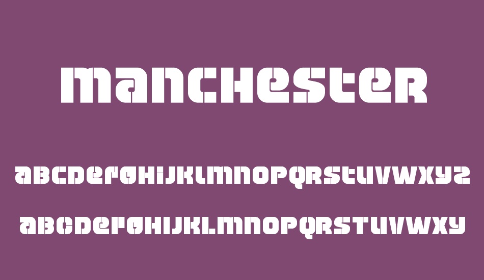 Manchester font