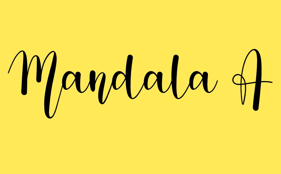 Mandala Absolute font big