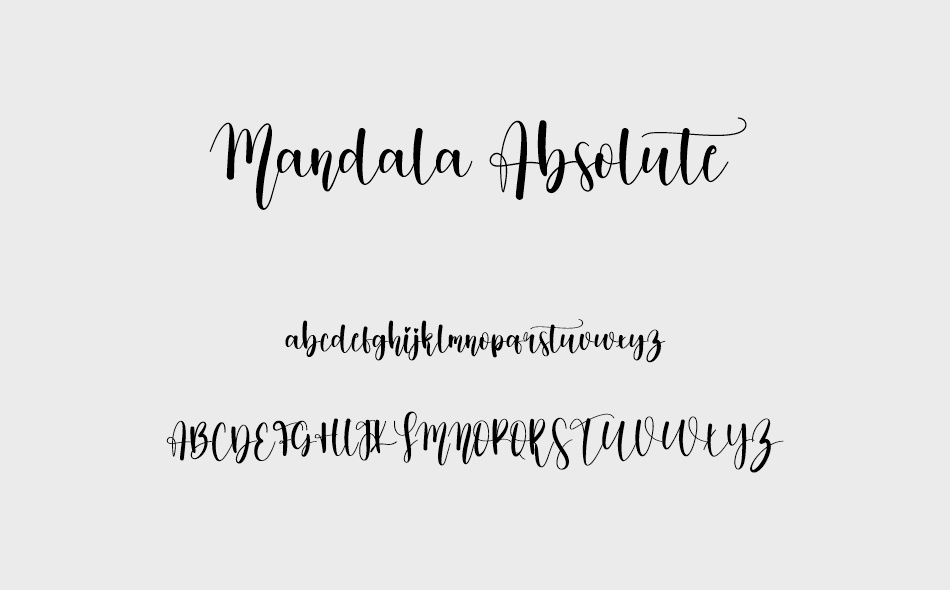 Mandala Absolute font