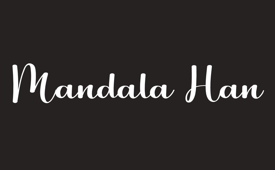 Mandala Handmade font big