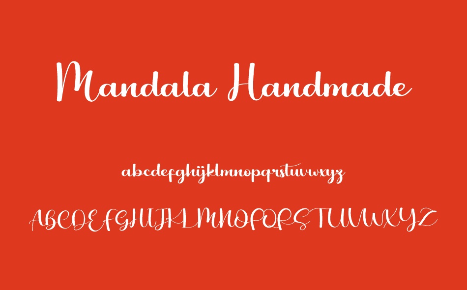 Mandala Handmade font
