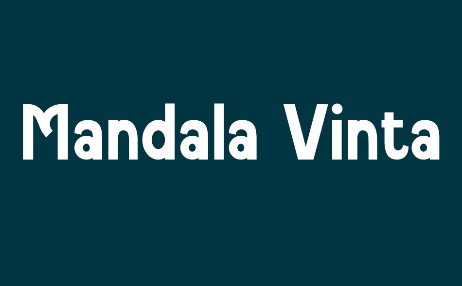 Mandala Vintage font big