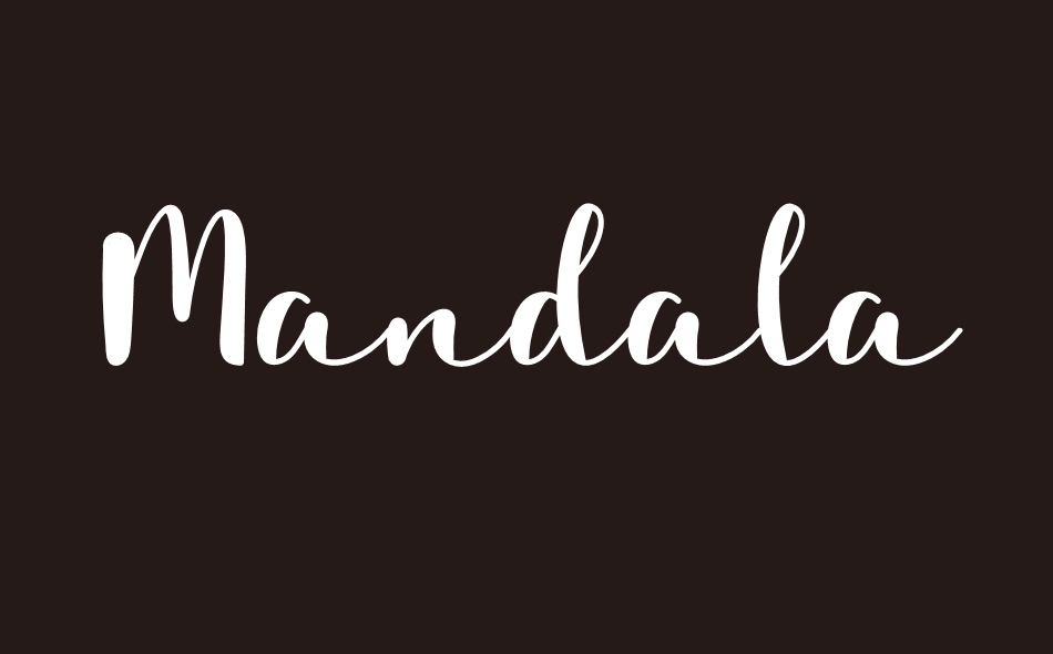 Mandala Romantic font big