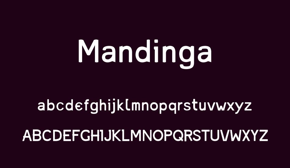 Mandinga font