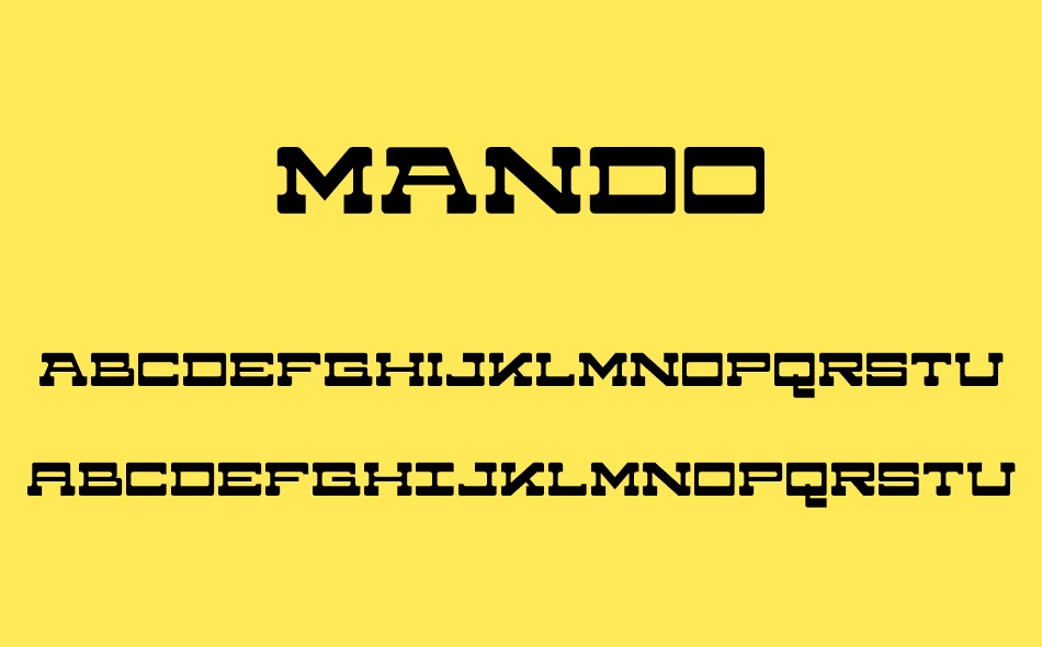 Mando font