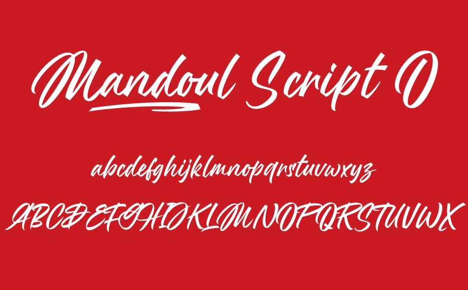 Mandoul Script font