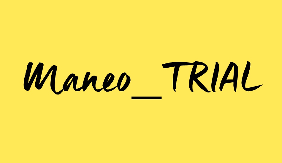 Maneo_TRIAL font big