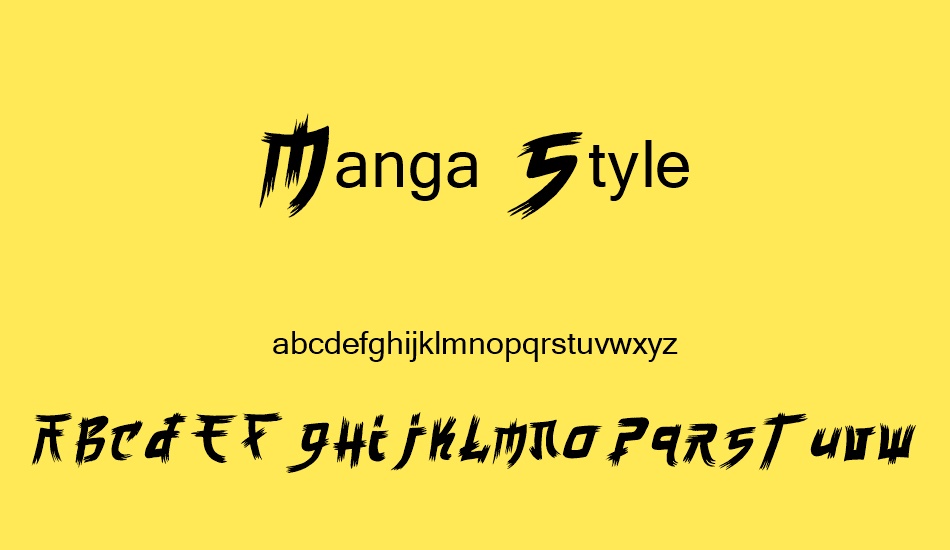 Manga Style font